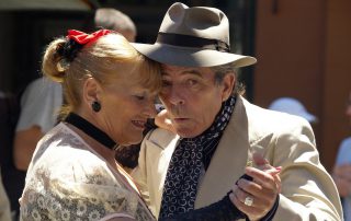 Elderly Couple Dancing